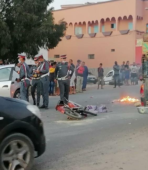 حادثة سير مميتة لسائق دراجة نارية بسيدي علي بنحمدوش