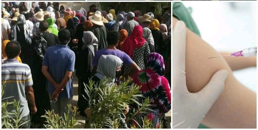 آباء وأولياء الأمور يحتجون على مديرية التعليم بسيدي بنور  لسوء تدبير  عملية تلقيح أبنائهم