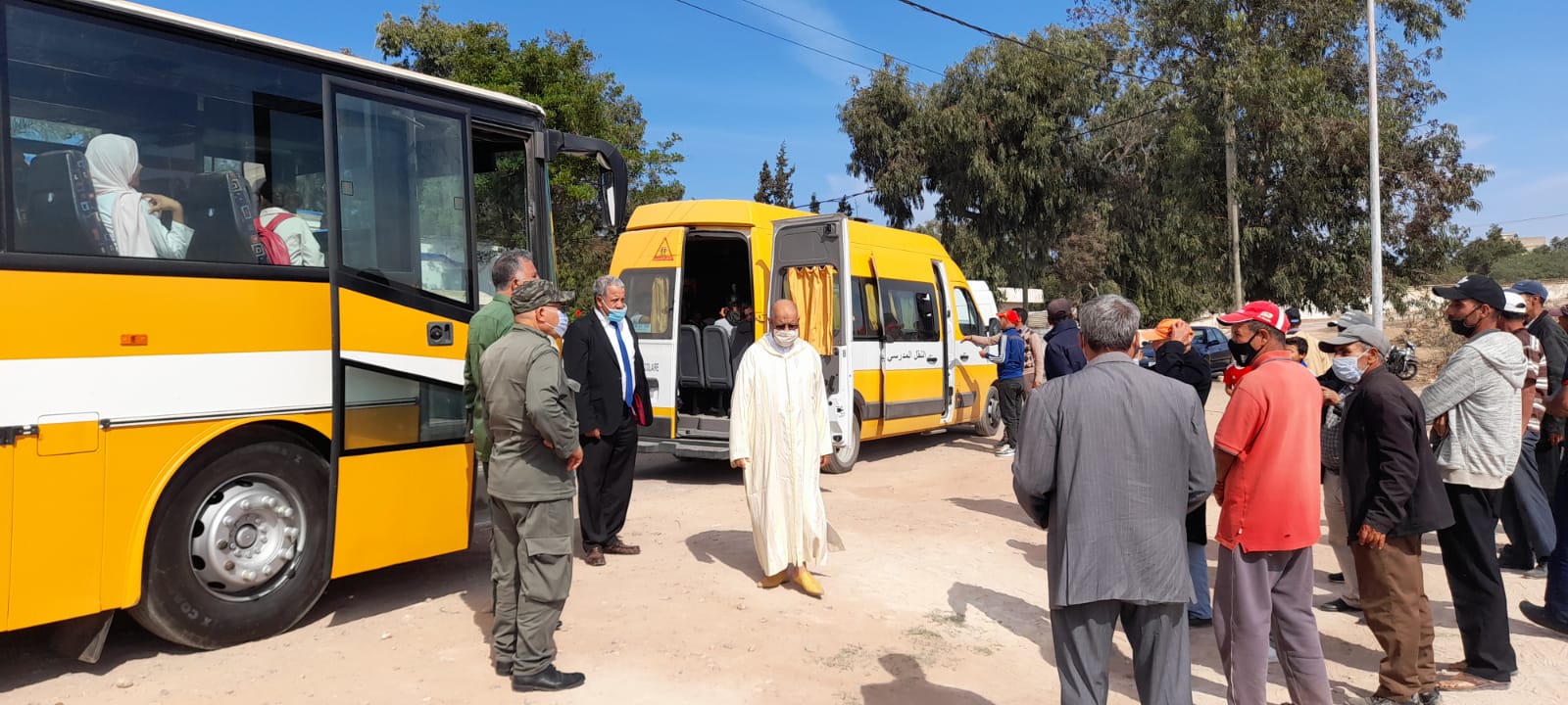 جماعة سيدي علي بنحمدوش تستفيذ من حافلات المجلس الاقليمي للجديدة