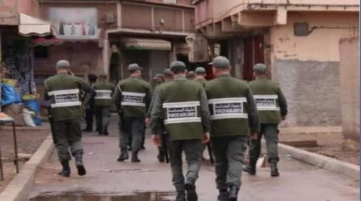 اعتداء على عناصر القوات المساعدة وسرقة زيهم الرسمي باقليم لفقيه بن صالح