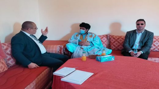 المندوب الجهوي للمقاومين واعضاء جيش التحرير بجهة كلميم وادنون يستقبل المشرف العام لمشروع انا مواطن