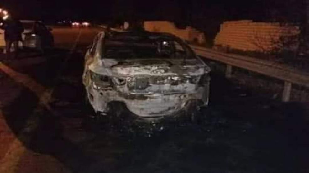 جثة متفحمة داخل سيارة محروقة تستنفر السلطات  باولاد غانم إقليم الجديدة