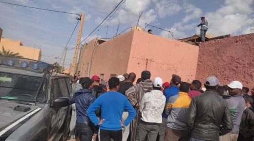 درك الراشيدية يحاصر منزل شخص مسلح ذبح أستاذا