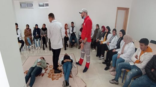 ورشة في الإسعافات الأولية بمركز التكوين و التأهيل المهني بالناظور