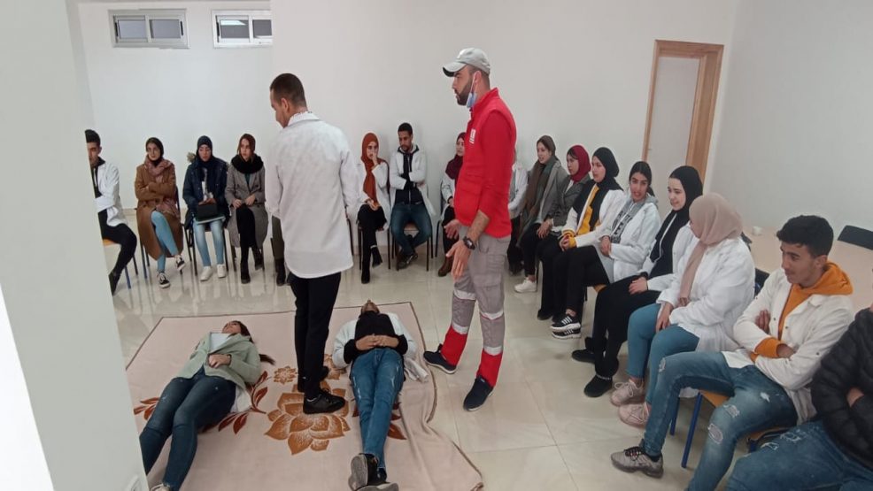 ورشة في الإسعافات الأولية بمركز التكوين و التأهيل المهني بالناظور