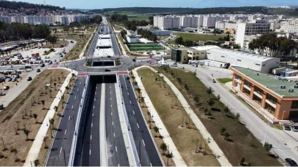 افتتاح أطول نفق بشمال المغرب منطقة كزناية طنجة