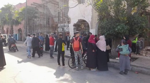 انهيار جزء من بناية ديور المخزن مجموعة 2 بالقنيطرة  يستنفر السلطات المحلية والامنية