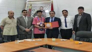 ازرو :استقبال التلميذ أسامة علاوي الفائز بالرتبة الاولى ببطولة العالم 2000متر حواجز