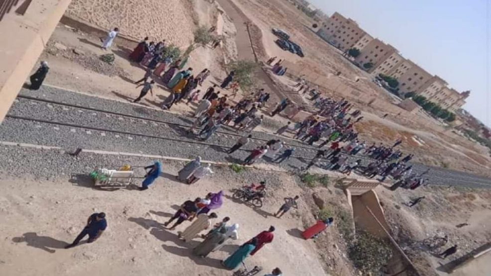 مسنة تفارق الحياة على سكة القطار في وجدة