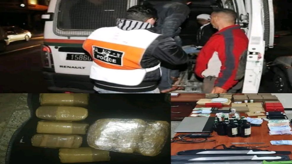 حي السعادة بفاس ..حملة أمنية كبرى أسفرت عن اعتقال مروجي مخدرات و مالين الزطاطا