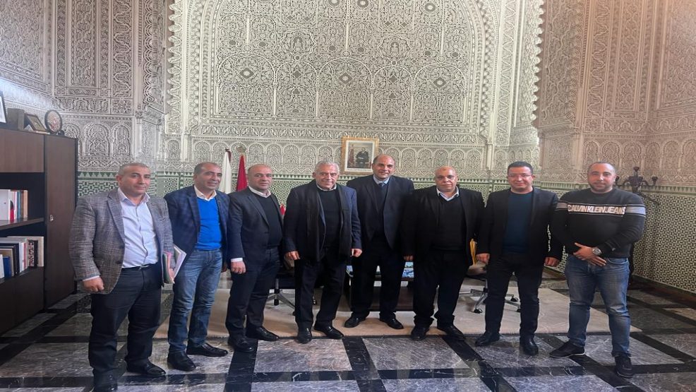 رؤساء جماعات  بإقليم الجديدة الباميين بقيادة النائب البرلماني الحاج محمد مهذب يعقدون لقاء برئيس جهة الدار البيضاء – سطات