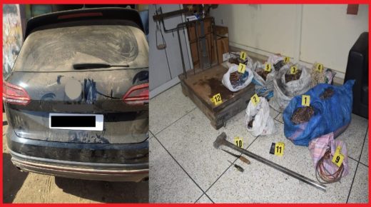 فرقة مكافحة العصابات بمراكش توقف شخصين من ذوي السوابق القضائية مختصين  في سرقة الأسلاك الهاتفية باستعمال الكسر