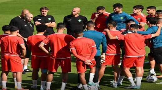 وسائل إعلام وطنية واجنبية حاضرة في حصة تدريبية للأسود