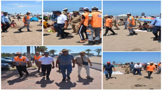 قائد سيدي رحال الشاطئ يقود لجنة مختلطة ضد أصحاب المظلات