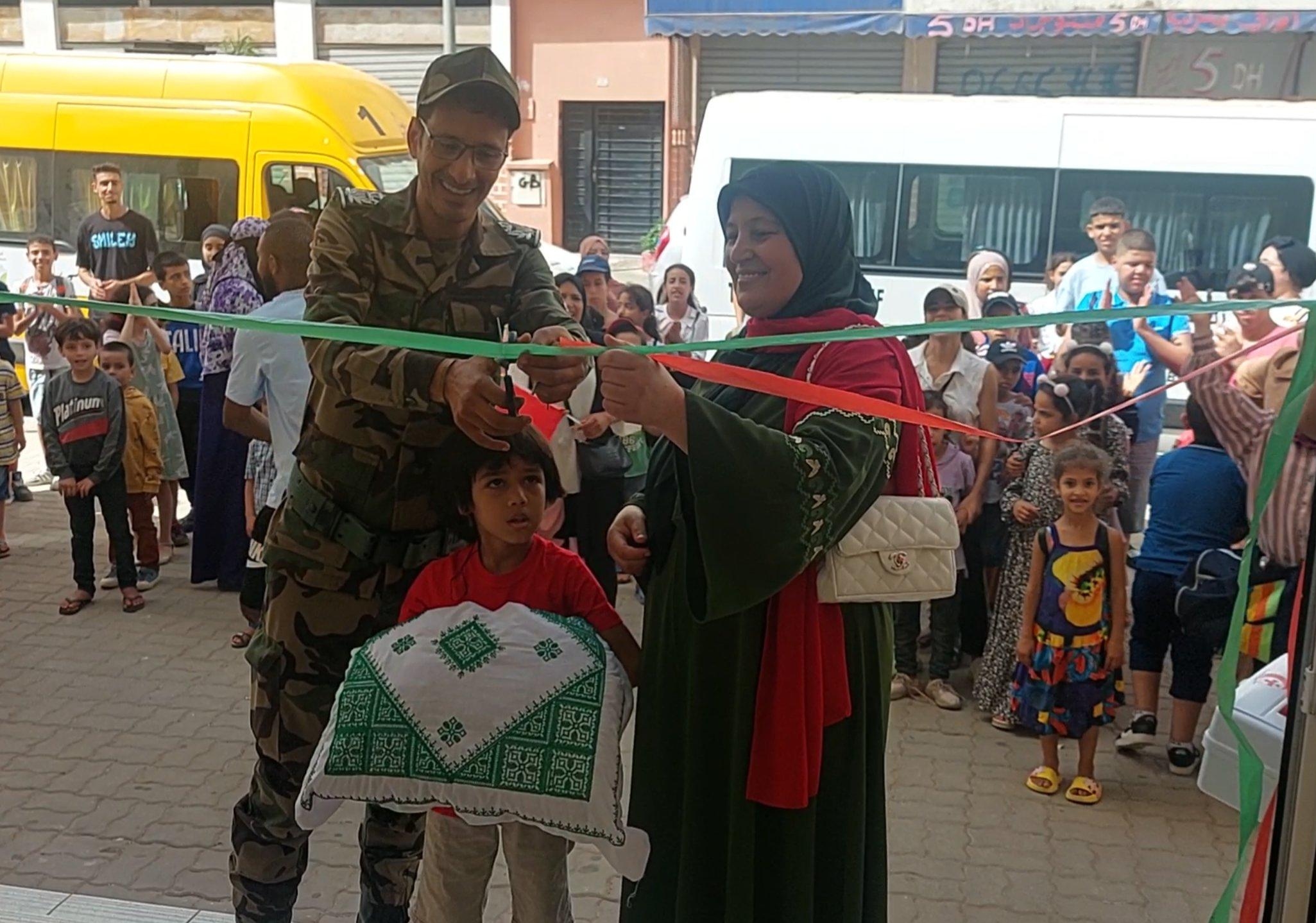 حد السوالم..خليفة باشا حد السوالم يقص شريط إفتتاح المخيم الصيفي الحضري