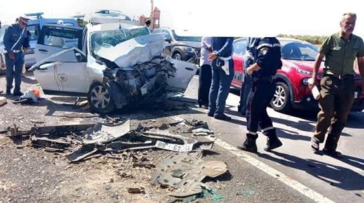 6 قتلى في حادثة سير خطيرة صباح اليوم بطريق مراكش بالقرب من جماعة طياميم إقليم اليوسفية