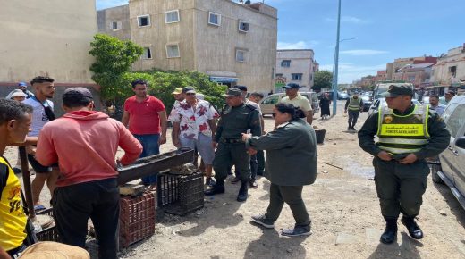 الجديدة : قائدة الملحقة الإدارية الخامسة تقود حملة نظافة تطهيرية واسعة للحفاظ على المحيط البيئي