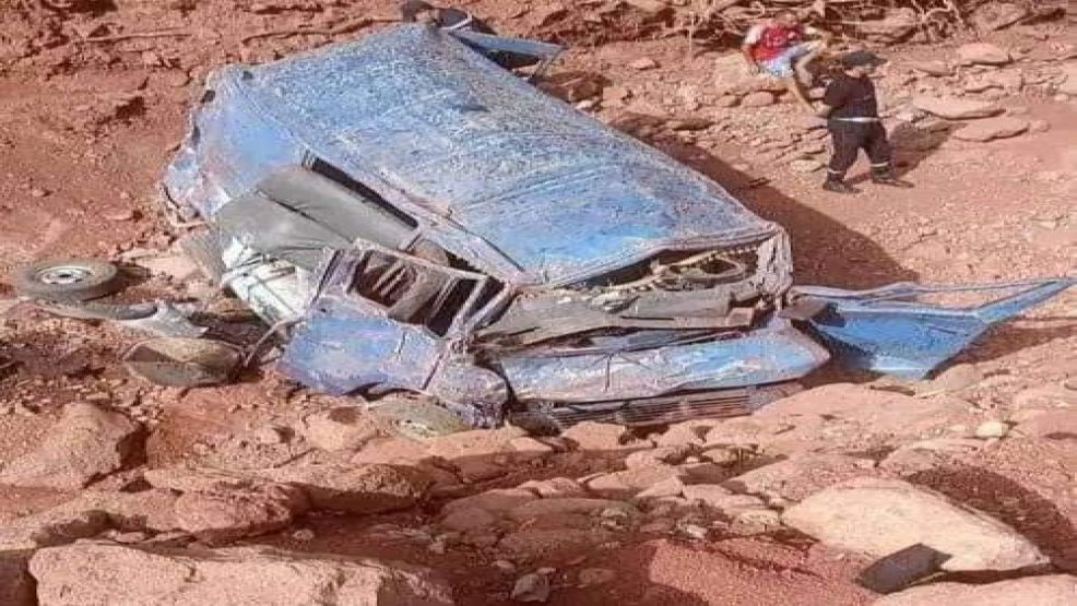 فاجعة طرقية : مصرع 24شخص في حادثة سير بجماعة بوخالف إقليم أزيلال