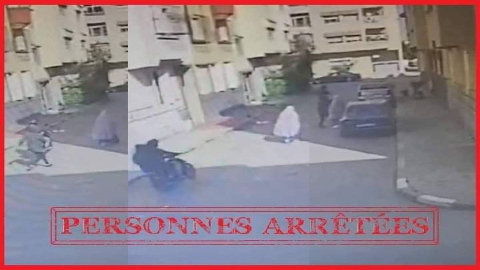 أمن سلا يوقف سارقي سيدة بالشارع العام وثقها شريط فيديو