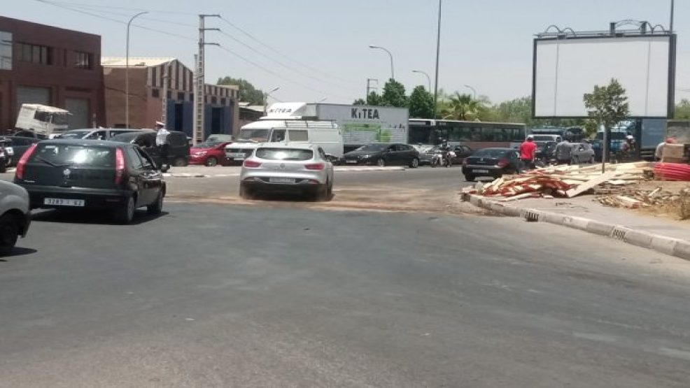 البلوكاج بمدارة العياشي بمراكش  يثير غضب السائقين ومطالب بإحداث نفق تحت أرضي