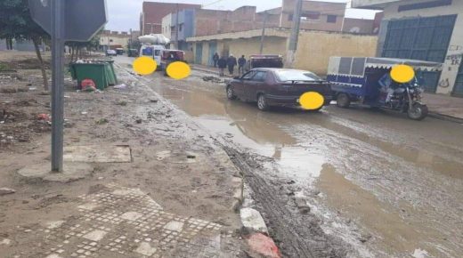 الأمطَار تُعرّي رَداءَة البنية التحتية بمدينة سيدي سليمان