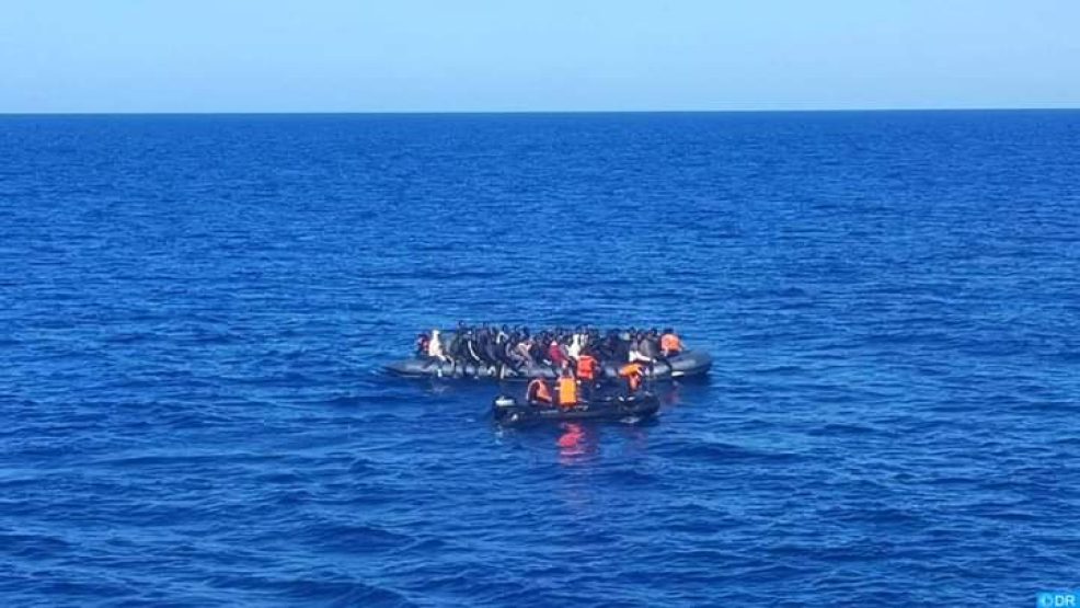 البحرية الملكية تقدم المساعدة لـ 58 مرشحا للهجرة غير النظامية ينحدرون من بلدان إفريقيا جنوب الصحراء