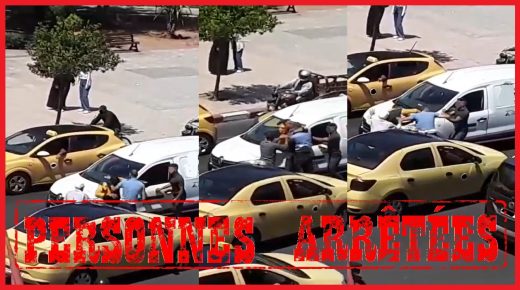 مراكش ..الامن يتفاعل مع شريط فيديو عراك بالشارع العام بين سائقي سيارة اجرة