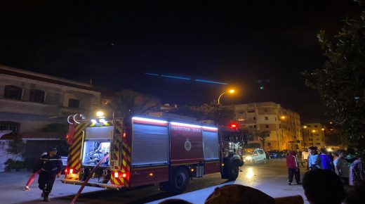 الجديدة ..حريق مهول يلتهم منزل في إقامة الصباح قرب تجزئة سيدي موسى