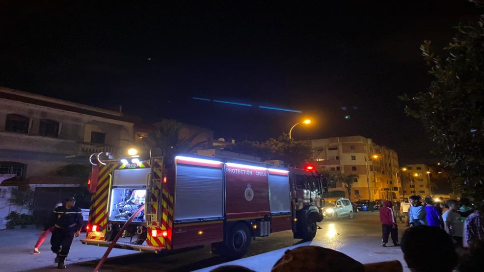 الجديدة ..حريق مهول يلتهم منزل في إقامة الصباح قرب تجزئة سيدي موسى