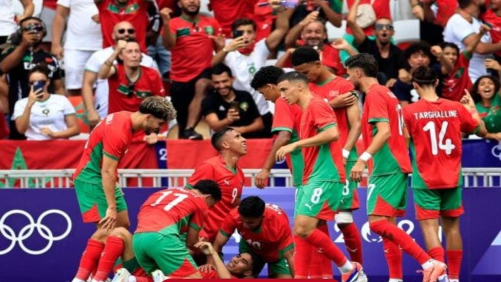 سداسية تاريخية للمنتخب الاولمبي المغربي امام المصريين و تمنحه الميدالية البرونزية