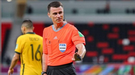 طاقم تحكيمي أوزبكي لإدارة مباراة المنتخبين المغربي والإسباني