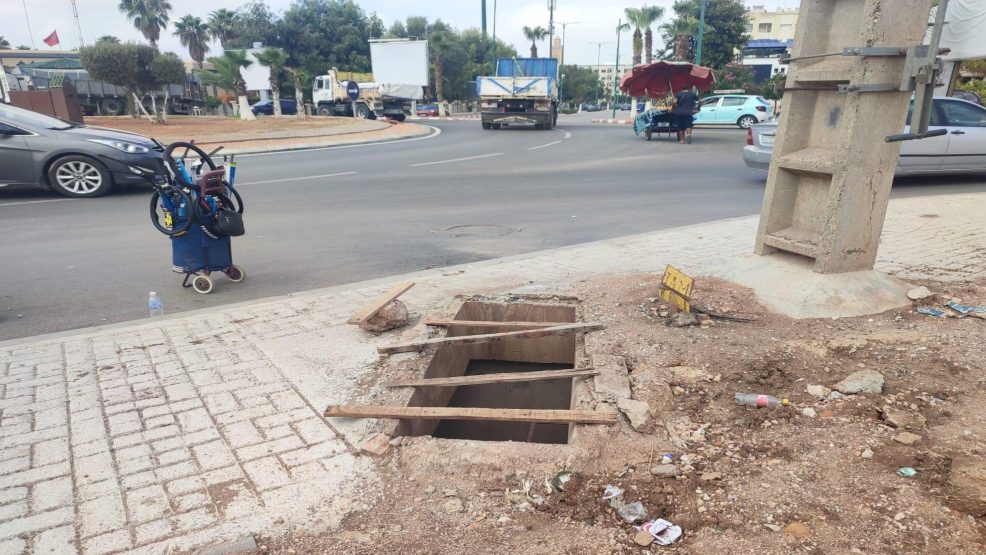 مكناس ..خطر محدق بالراجلين على مستوى مدارة مرجان