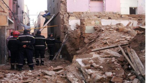 البيضاء .. إنهيار منزل” مهجور” بحي بوشنتوف بدرب السلطان