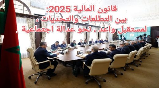 قانون المالية 2025..  بين التطلعات والتحديات ، لمستقبل واعد ، نحو عدالة اجتماعية