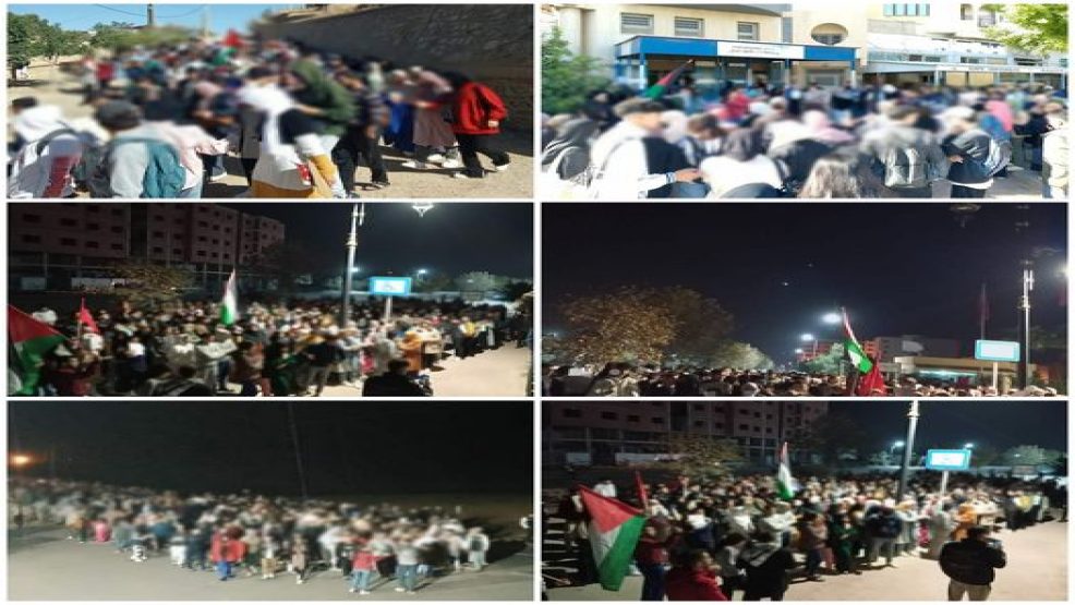 تازة.. احتجاجات طلبة الجامعة على وضعية  النقل الجامعي