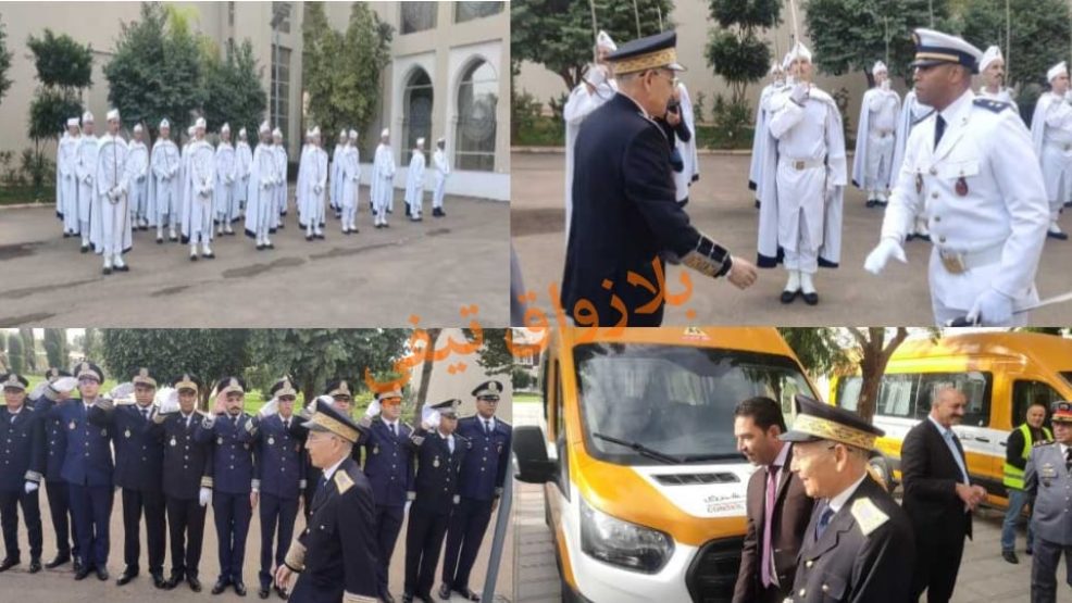وجدة ..مراسيم تحية العلم الوطني بمقر ولاية جهة الشرق احتفالاً بذكرى عيد الاستقلال