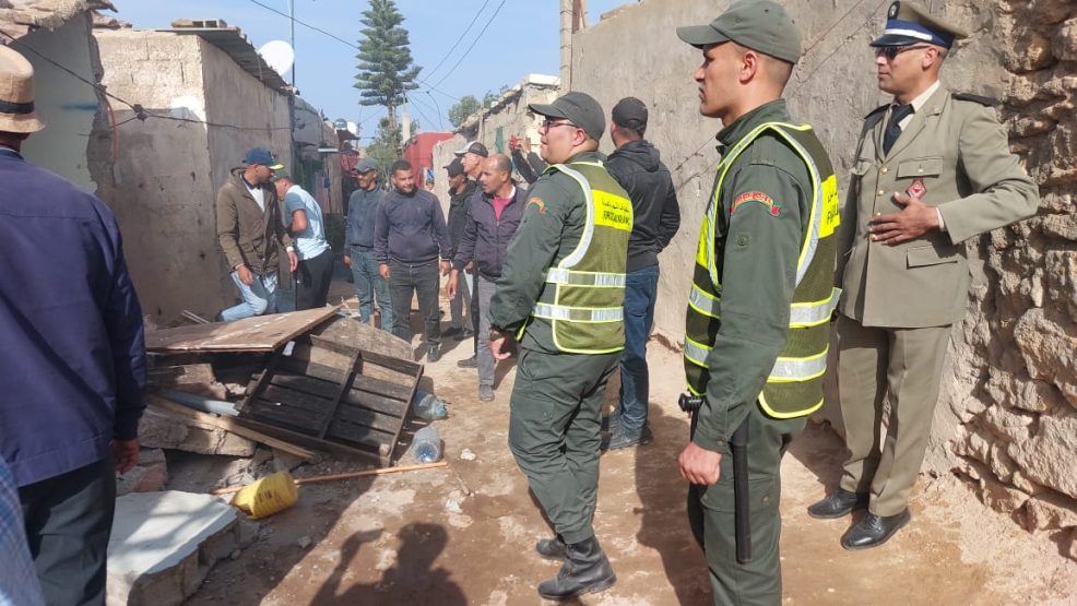 السوالم الطريفية .. مكافحة ظاهرة البناء العشوائي ، قائد قيادة السوالم الطريفية يوم الجمعة 29 نونبر الجاري، حملة ميدانية لتهديم البنايات العشوائية