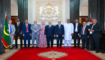 الطالبي العلمي يتباحث مع رئيس الجمعية الوطنية بالجمهورية الإسلامية الموريتانية