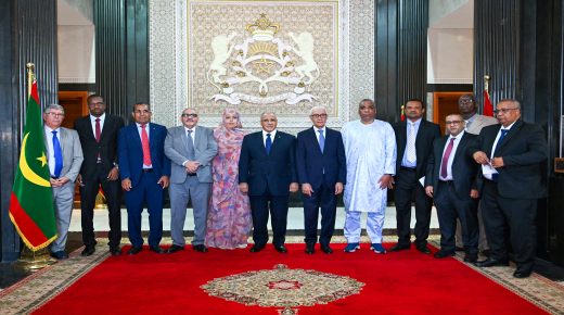 الطالبي العلمي يتباحث مع رئيس الجمعية الوطنية بالجمهورية الإسلامية الموريتانية