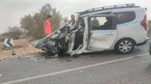 جماعة ارازن اقليم تارودانت..حادث مروع بطريق أرزان يحصد روح سائق طاكسي