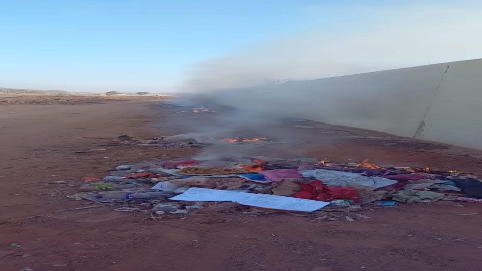 طانطان ..ظاهرة حرق النفايات قرب ثانوية النهضة الإعدادية تهدد صحة التلاميذ والأطر التعليمية