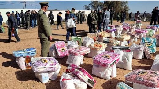 والماس .. توزيع المساعدات الشتوية لفائدة 220 مستفيدًا بدواوير زكيت وبوخلخال وبوفراط