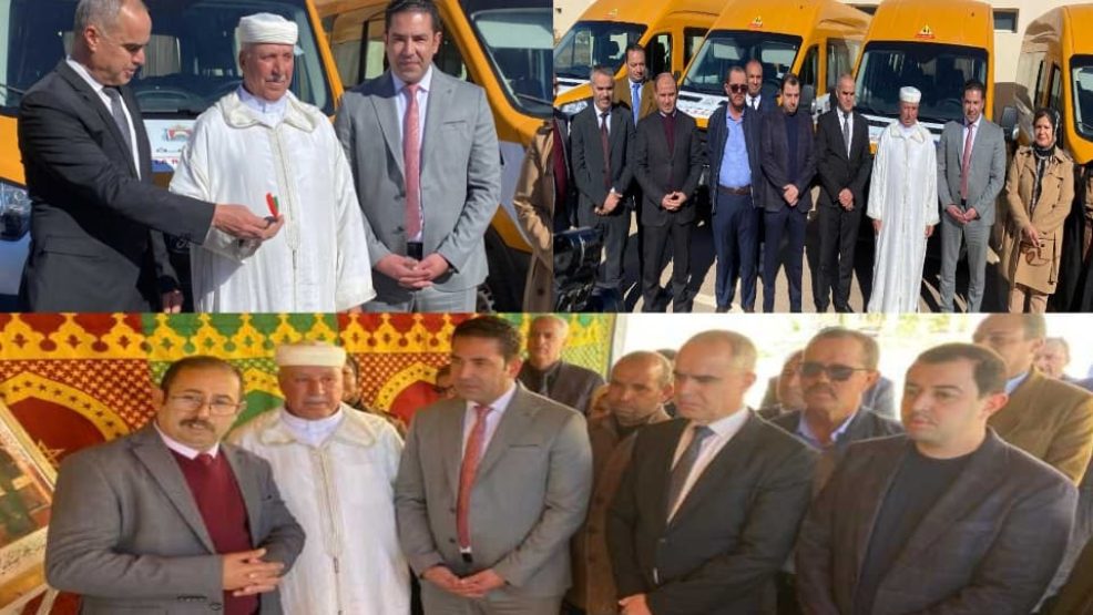 مجلس جهة الشرق يعزز أسطول إقليم جرسيف بسيارات للنقل المدرسي وشاحنة صهريجية