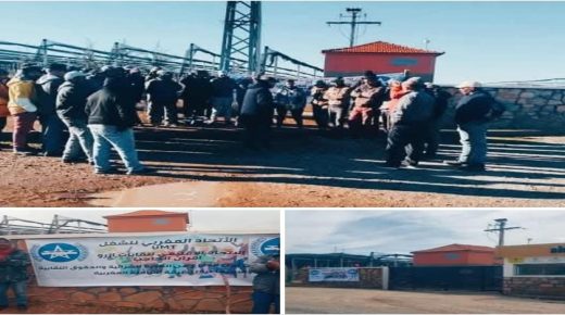 آزرو اقليم افران.. عمال احدى الضيعات ينتفضون ضد التوقيفات التعسفية ويطالبون بالعدالة
