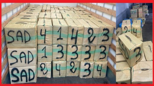 امن طنجة يحبط محاولة تهريب خمسة اطنان و758 كلغ من الشيرا ويوقف شخصين على ارتباط بشبكة للتهريب الدولي للمخدرات