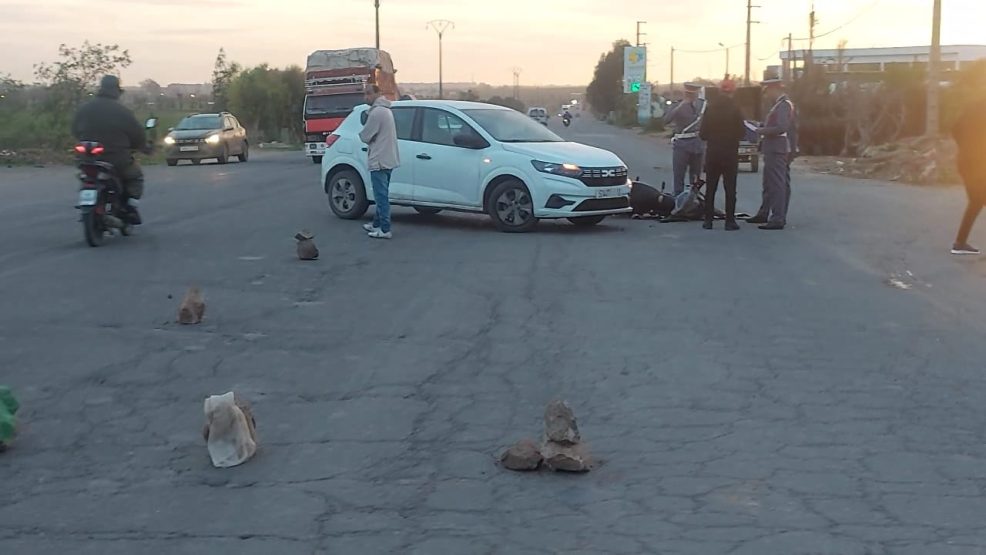 حد السوالم..حادث سير خطير على الطريق الوطنية رقم 1 يثير القلق