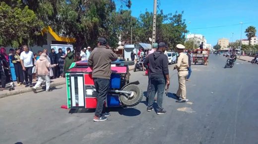 الجديدة ..وضع سائق دراجة ثلاثية العجلات رهن الحراسة النظرية بعد سحله لقائد