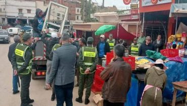 مولاي بوعزة إقليم خنيفرة. حملة تحرير الملك العمومي خطوة نحو تنظيم حضري مستدام