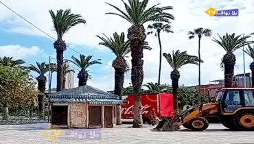 الجديدة تودع أحد أقدم كيوسكاتها بجوار السوق القديم قرب مقهى فيخرة