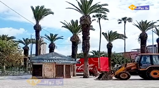 الجديدة تودع أحد أقدم كيوسكاتها بجوار السوق القديم قرب مقهى فيخرة